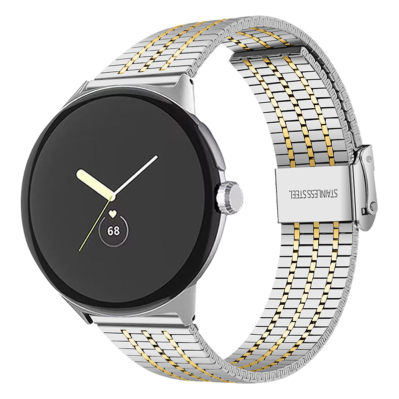 Metal Watch Strap for Google Pixel Watch 2 Pixel Watch Dual Buckle Design Watch Band Metal Watch Strap for Google Pixel Watch 2 Pixel Watch Dual Buckle Design Watch Band